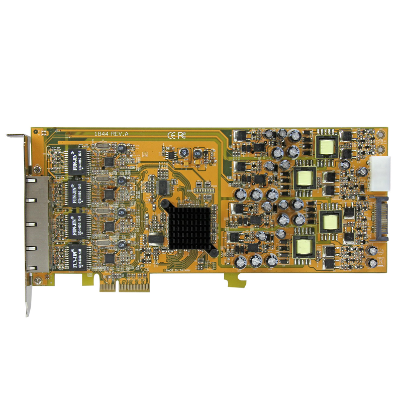 StarTech ST4000PEXPSE 4 Port Gigabit PoE PCIe Network Card - PSE PCI Express NIC